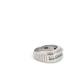 10k White Gold .50ct G SI1 Round Diamond Men Ring